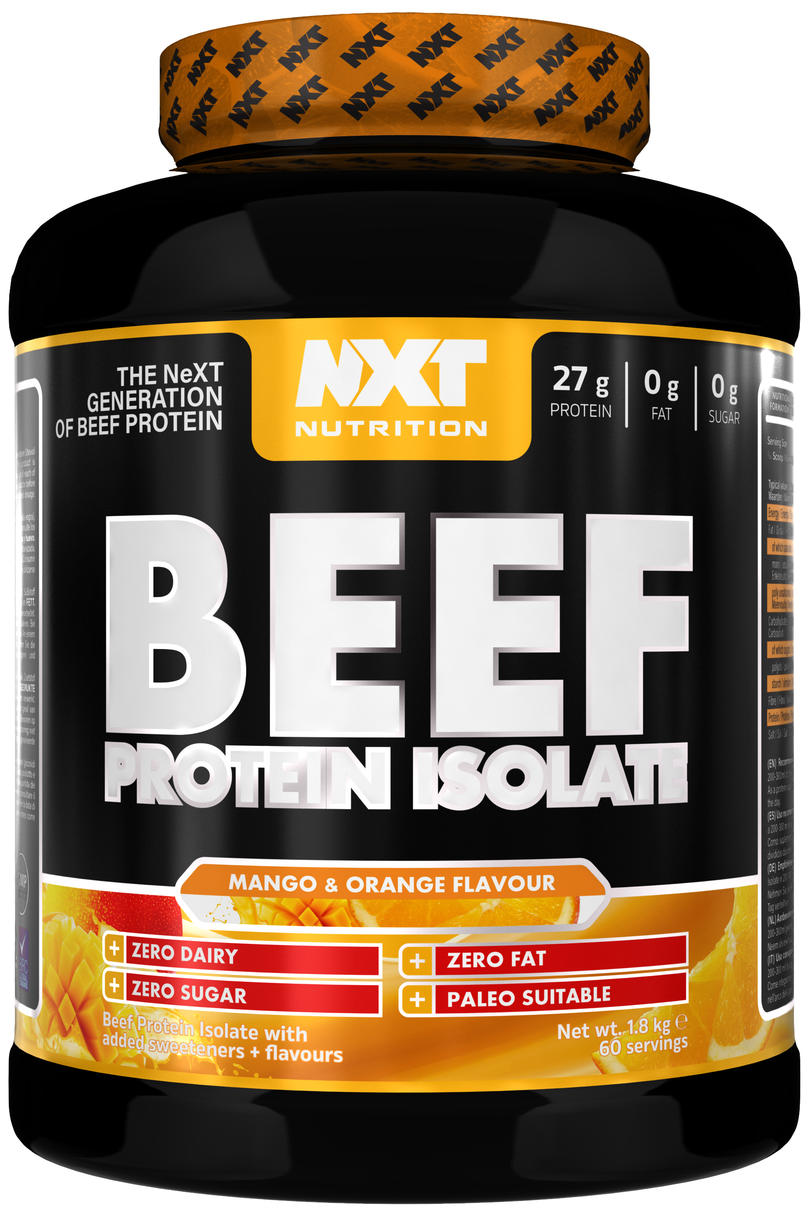 NXT Nutrition Beef Protein Isolate 1.8kg